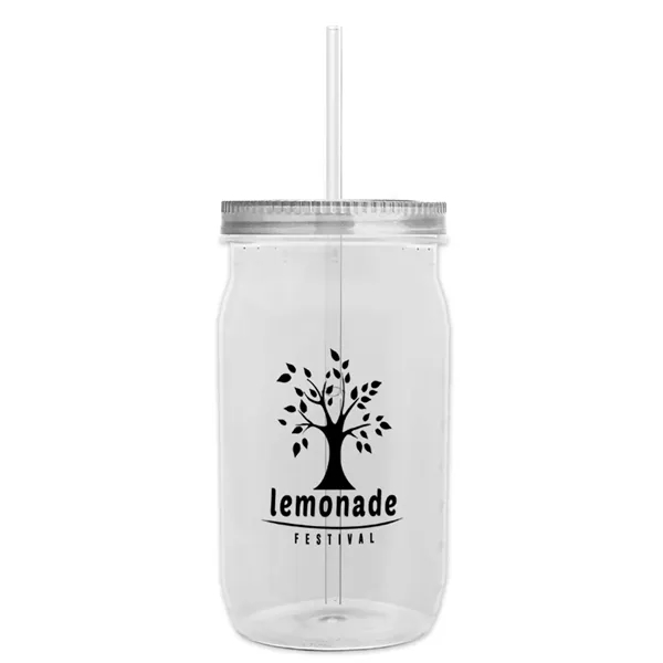 27 oz. Mason Jar - Screw-On Lid with Gasket Seal. Measurements... from ASI 40480 Koozie Group