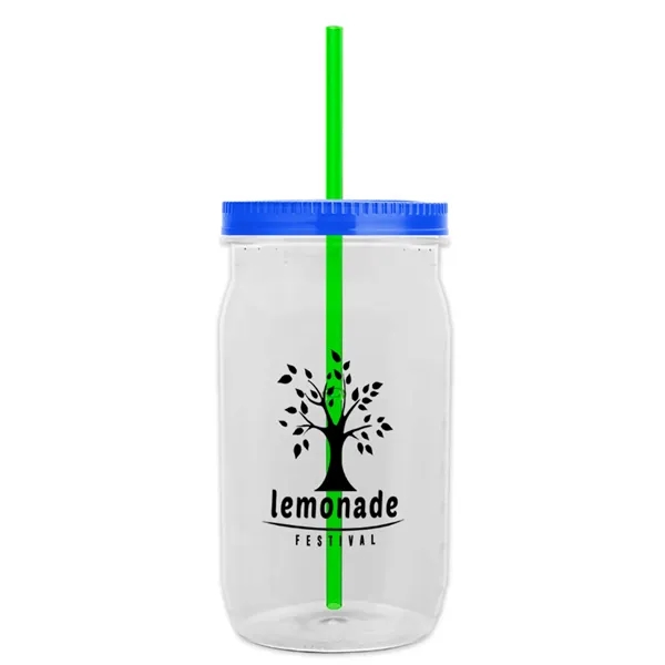 27 oz. Mason Jar - Screw-On Lid with Gasket Seal. Measurements... from ASI 40480 Koozie Group