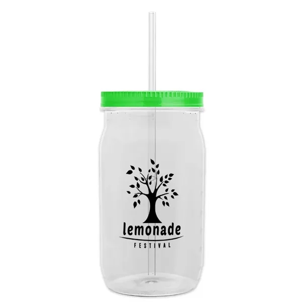 27 oz. Mason Jar - Screw-On Lid with Gasket Seal. Measurements... from ASI 40480 Koozie Group