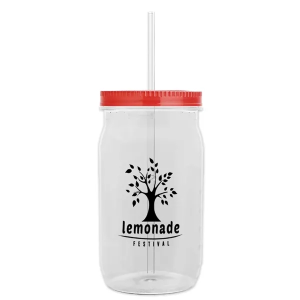 27 oz. Mason Jar - Screw-On Lid with Gasket Seal. Measurements... from ASI 40480 Koozie Group