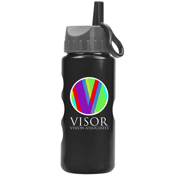 22 oz. Mini Peak Tritan™ Metalike Bottle with a Ring Straw... from ASI 40480 Koozie Group