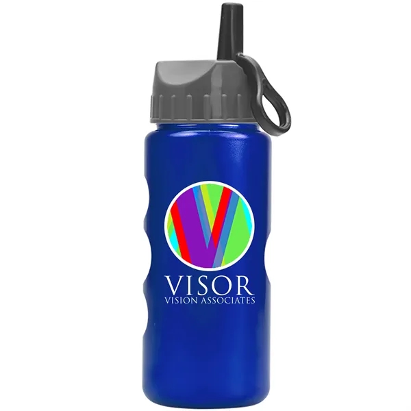 22 oz. Mini Peak Tritan™ Metalike Bottle with a Ring Straw... from ASI 40480 Koozie Group