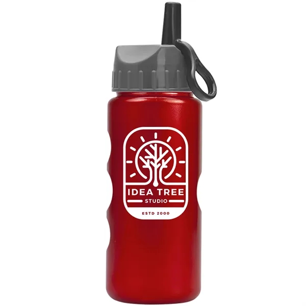 22 oz. Mini Peak Tritan™ Metalike Bottle with a Ring Straw... from ASI 40480 Koozie Group