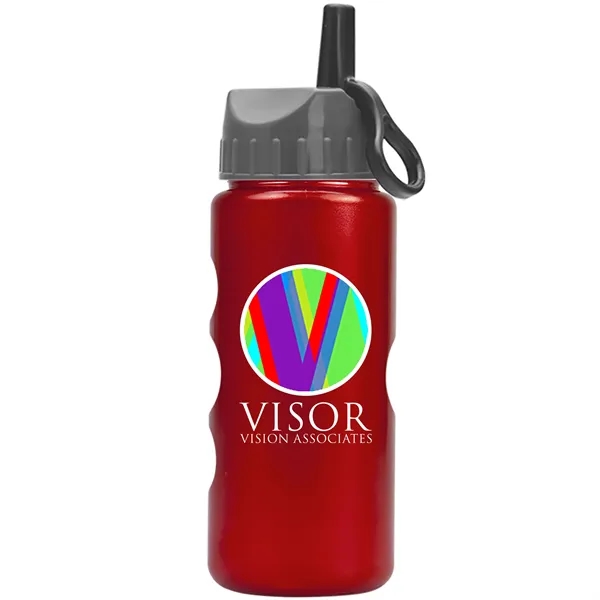 22 oz. Mini Peak Tritan™ Metalike Bottle with a Ring Straw... from ASI 40480 Koozie Group
