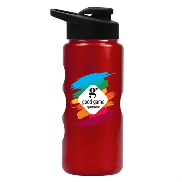 22 oz. Mini Peak Tritan™ Metalike bottle with Drink thru lid... from ASI 40480 Koozie Group