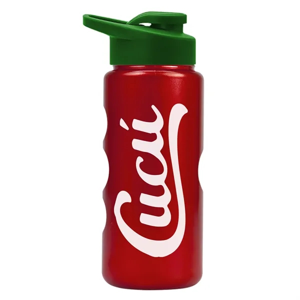 22 oz. Mini Peak Tritan™ Metalike bottle with Drink thru lid... from ASI 40480 Koozie Group