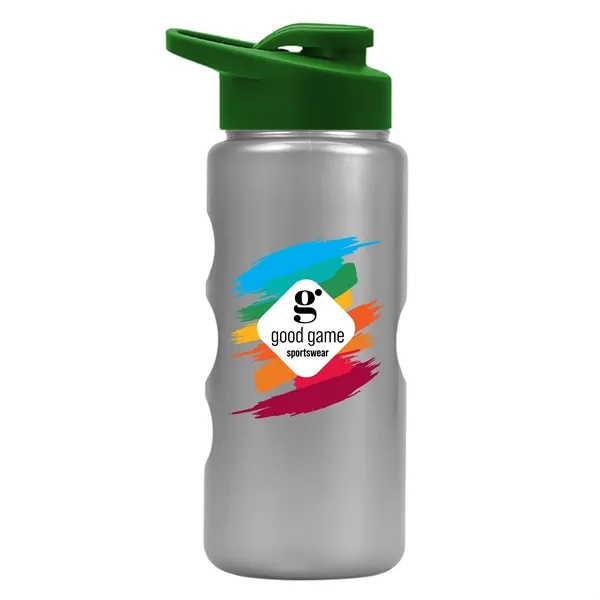 22 oz. Mini Peak Tritan™ Metalike bottle with Drink thru lid... from ASI 40480 Koozie Group