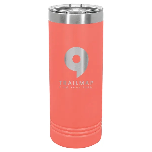 Polar Camel stainless steel 22-ounce insulated tumbler with sliding lid.... from ASI 74601 Calico