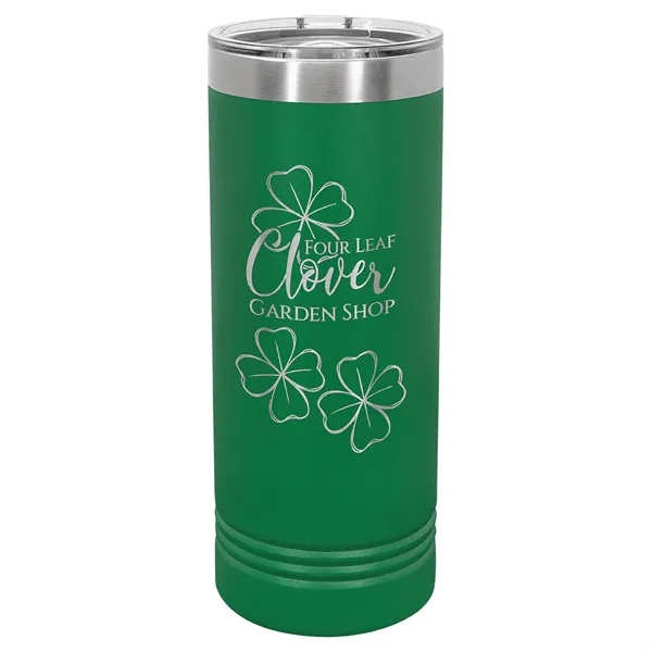 Polar Camel stainless steel 22-ounce insulated tumbler with sliding lid.... from ASI 74601 Calico