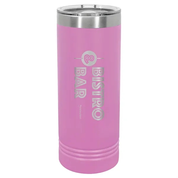 Polar Camel stainless steel 22-ounce insulated tumbler with sliding lid.... from ASI 74601 Calico