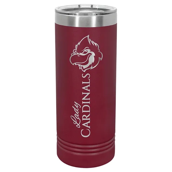 Polar Camel stainless steel 22-ounce insulated tumbler with sliding lid.... from ASI 74601 Calico