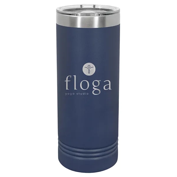 Polar Camel stainless steel 22-ounce insulated tumbler with sliding lid.... from ASI 74601 Calico