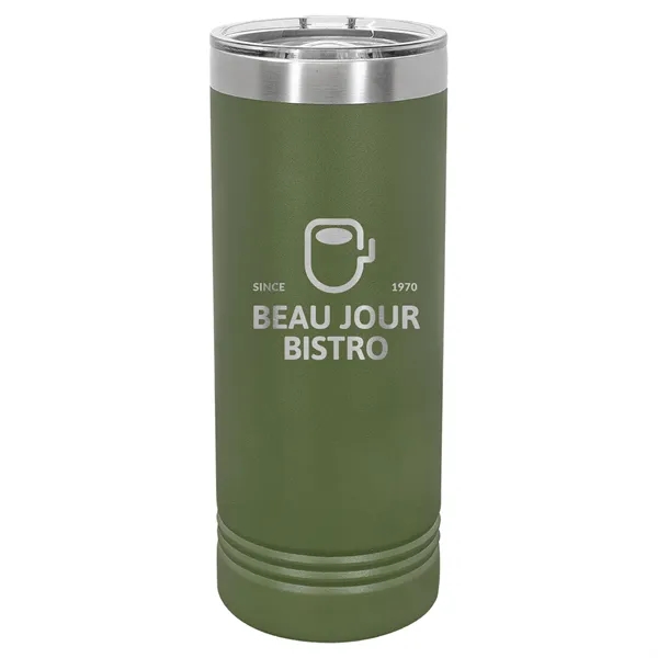 Polar Camel stainless steel 22-ounce insulated tumbler with sliding lid.... from ASI 74601 Calico