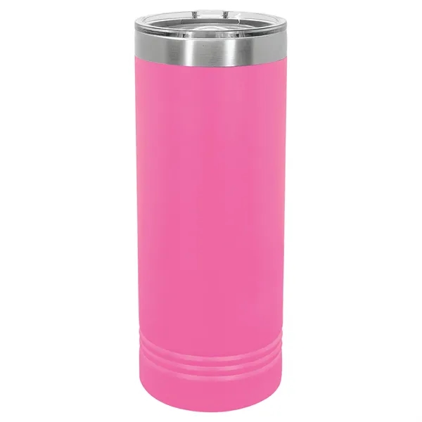 Polar Camel stainless steel 22-ounce insulated tumbler with sliding lid.... from ASI 74601 Calico