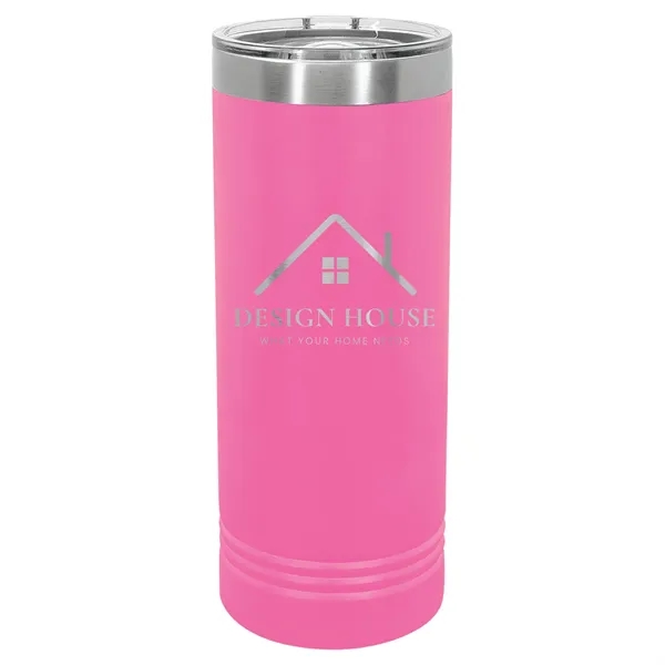 Polar Camel stainless steel 22-ounce insulated tumbler with sliding lid.... from ASI 74601 Calico