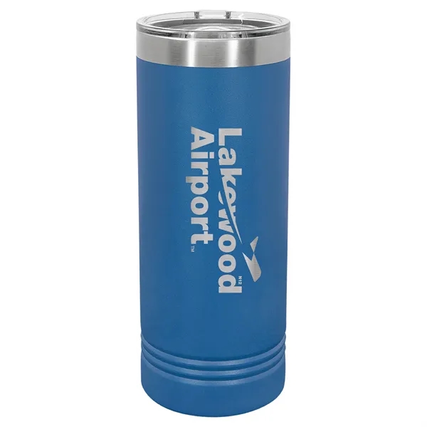 Polar Camel stainless steel 22-ounce insulated tumbler with sliding lid.... from ASI 74601 Calico