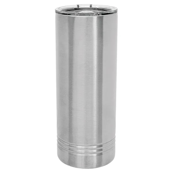 Polar Camel stainless steel 22-ounce insulated tumbler with sliding lid.... from ASI 74601 Calico