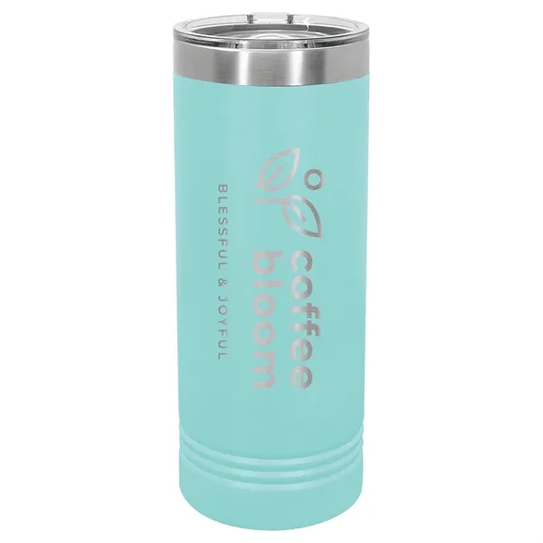 Polar Camel stainless steel 22-ounce insulated tumbler with sliding lid.... from ASI 74601 Calico