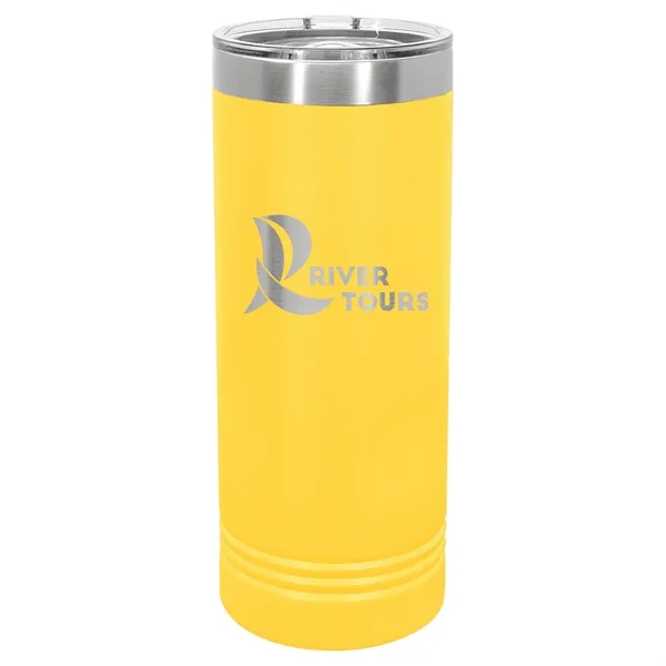 Polar Camel stainless steel 22-ounce insulated tumbler with sliding lid.... from ASI 74601 Calico