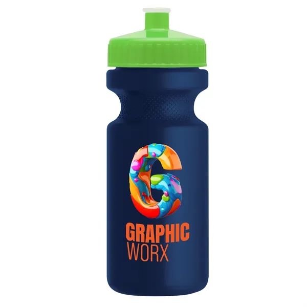 22 oz. Circular Bike Bottles with Push pull lid. Bottle includes... from ASI 40480 Koozie Group