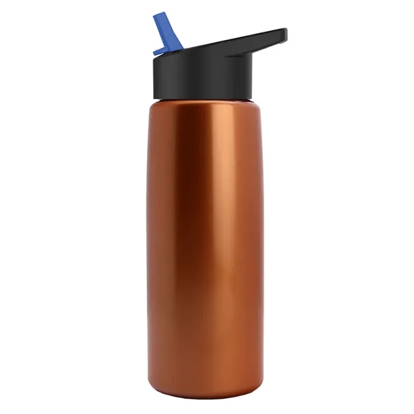 26 oz Metallic Bottle with Flip Straw lid... from ASI 40480 Koozie Group