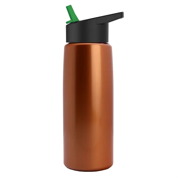 26 oz Metallic Bottle with Flip Straw lid... from ASI 40480 Koozie Group