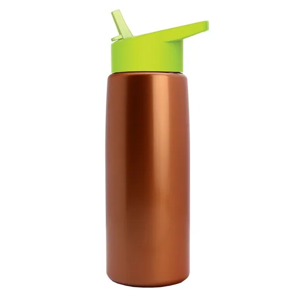 26 oz Metallic Bottle with Flip Straw lid... from ASI 40480 Koozie Group