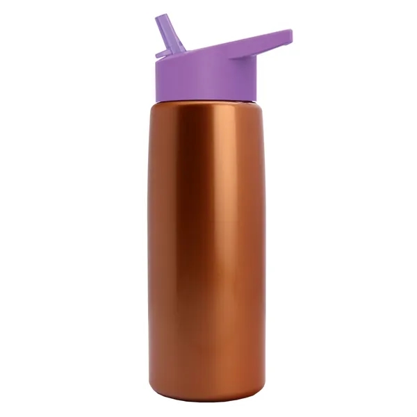 26 oz Metallic Bottle with Flip Straw lid... from ASI 40480 Koozie Group
