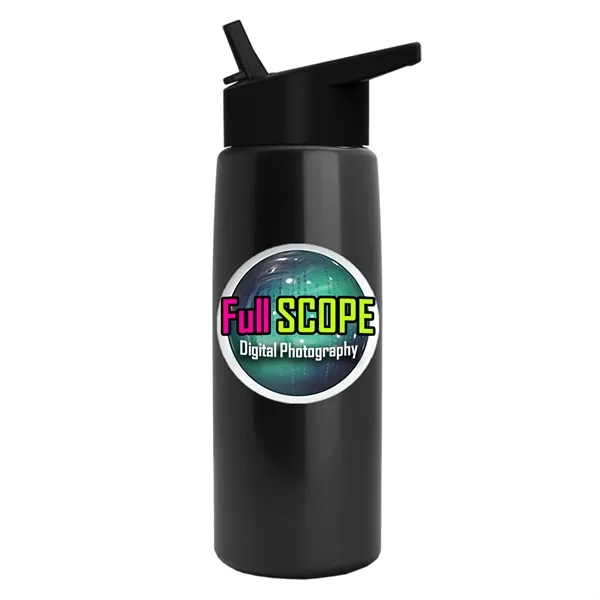 26 oz Metallic Bottle with Flip Straw lid... from ASI 40480 Koozie Group
