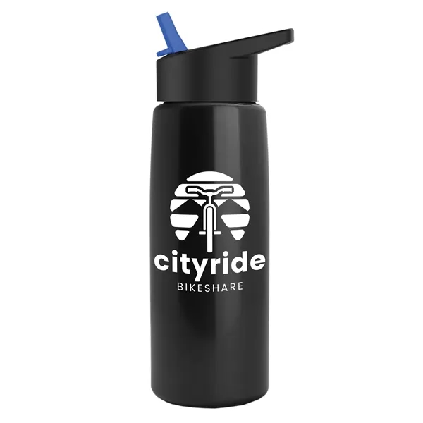 26 oz Metallic Bottle with Flip Straw lid... from ASI 40480 Koozie Group