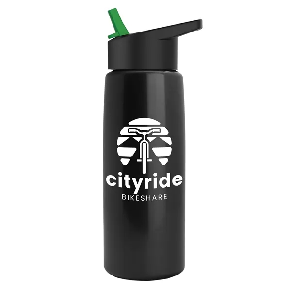 26 oz Metallic Bottle with Flip Straw lid... from ASI 40480 Koozie Group