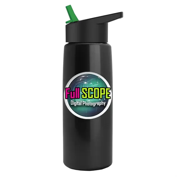 26 oz Metallic Bottle with Flip Straw lid... from ASI 40480 Koozie Group