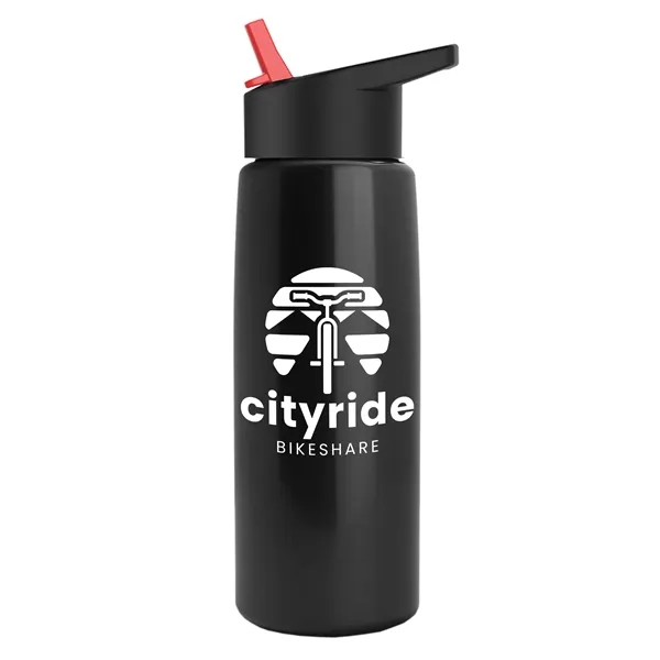 26 oz Metallic Bottle with Flip Straw lid... from ASI 40480 Koozie Group