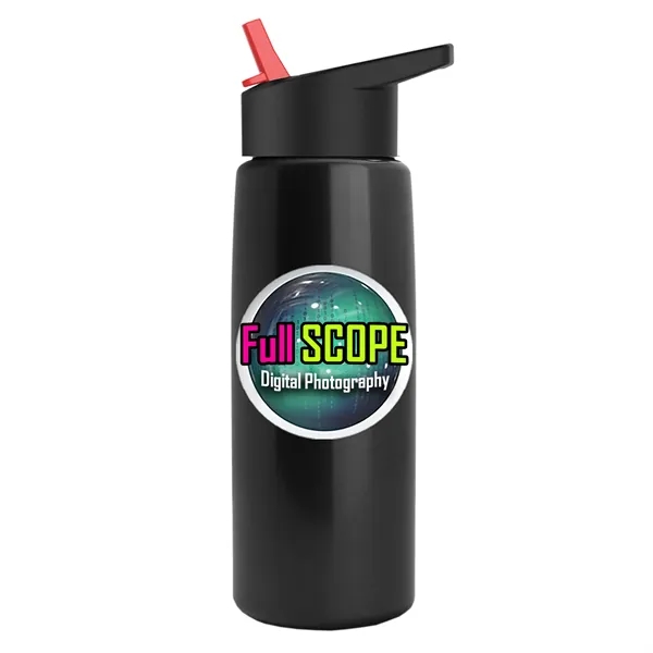 26 oz Metallic Bottle with Flip Straw lid... from ASI 40480 Koozie Group