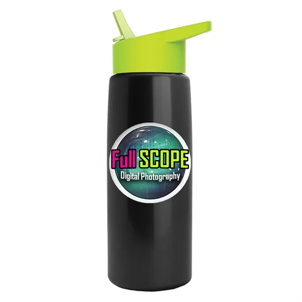 26 oz Metallic Bottle with Flip Straw lid... from ASI 40480 Koozie Group