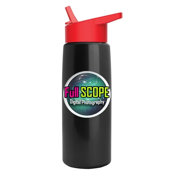 26 oz Metallic Bottle with Flip Straw lid... from ASI 40480 Koozie Group