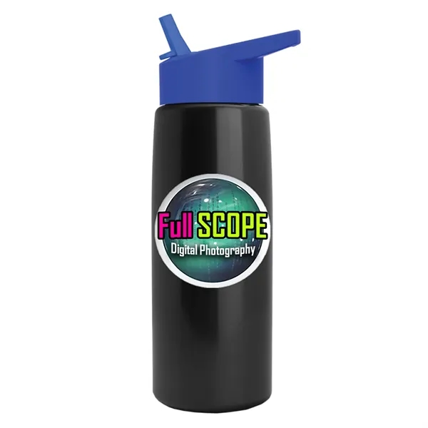 26 oz Metallic Bottle with Flip Straw lid... from ASI 40480 Koozie Group