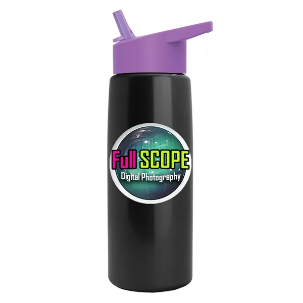26 oz Metallic Bottle with Flip Straw lid... from ASI 40480 Koozie Group