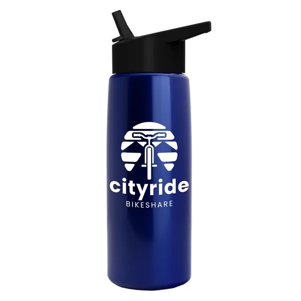 26 oz Metallic Bottle with Flip Straw lid... from ASI 40480 Koozie Group