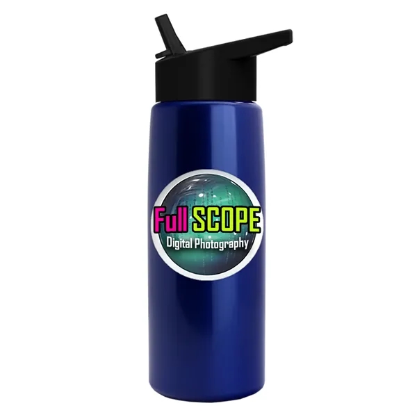 26 oz Metallic Bottle with Flip Straw lid... from ASI 40480 Koozie Group