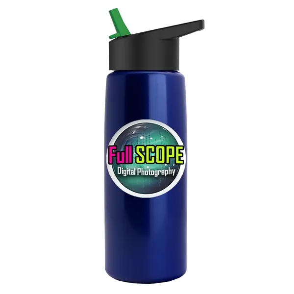 26 oz Metallic Bottle with Flip Straw lid... from ASI 40480 Koozie Group