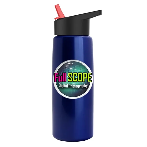 26 oz Metallic Bottle with Flip Straw lid... from ASI 40480 Koozie Group