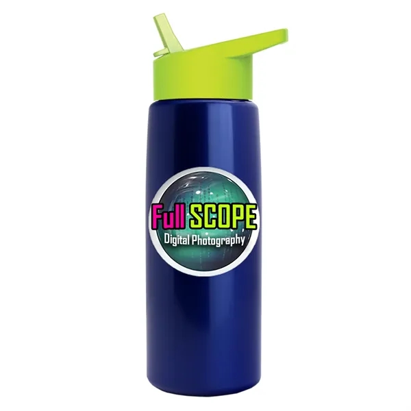 26 oz Metallic Bottle with Flip Straw lid... from ASI 40480 Koozie Group
