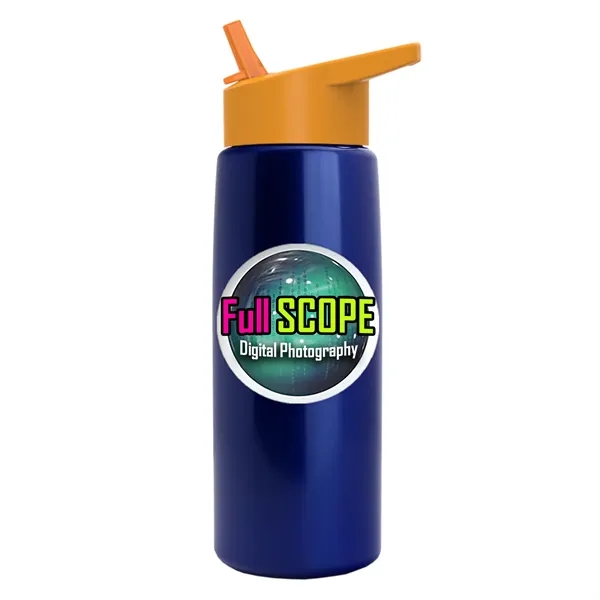 26 oz Metallic Bottle with Flip Straw lid... from ASI 40480 Koozie Group