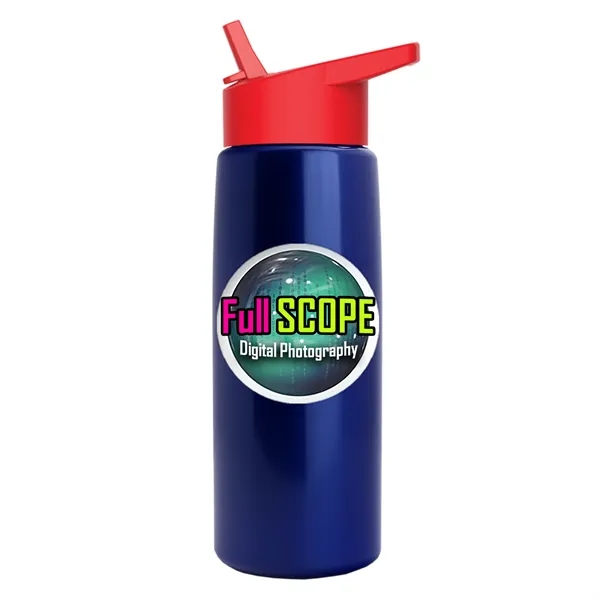 26 oz Metallic Bottle with Flip Straw lid... from ASI 40480 Koozie Group