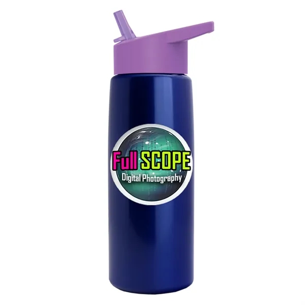 26 oz Metallic Bottle with Flip Straw lid... from ASI 40480 Koozie Group