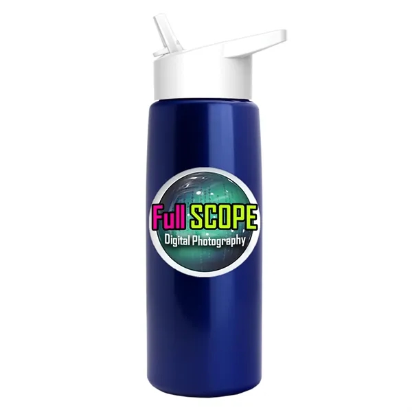 26 oz Metallic Bottle with Flip Straw lid... from ASI 40480 Koozie Group