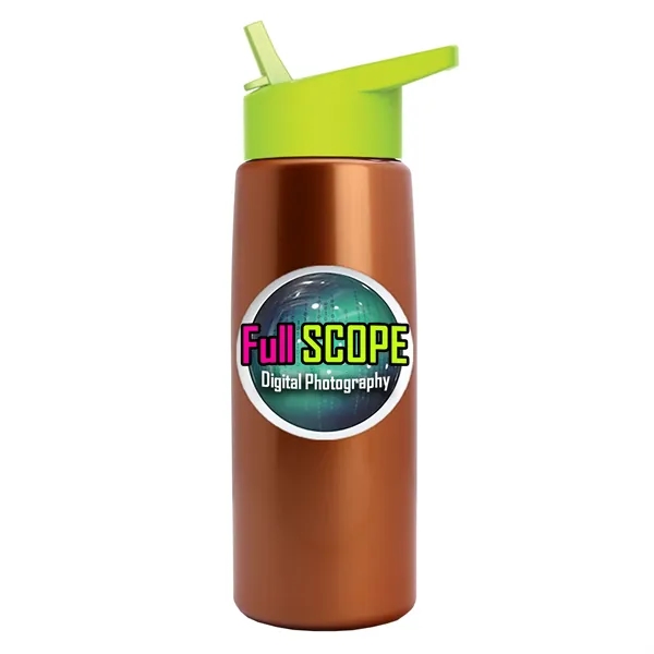 26 oz Metallic Bottle with Flip Straw lid... from ASI 40480 Koozie Group