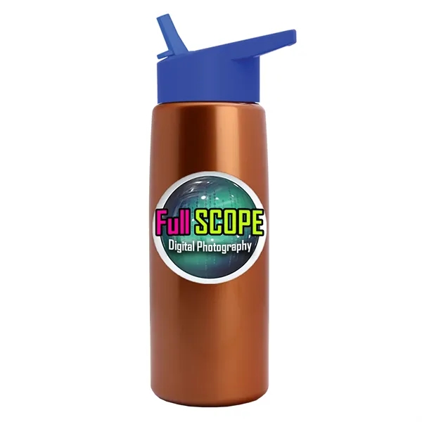 26 oz Metallic Bottle with Flip Straw lid... from ASI 40480 Koozie Group