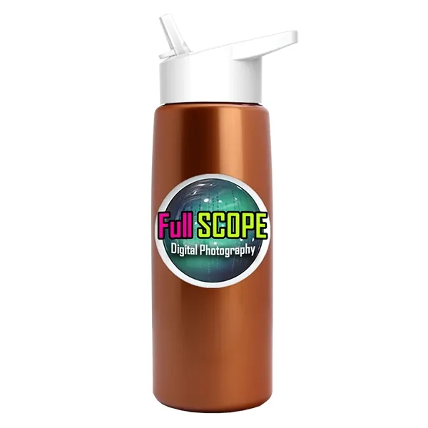 26 oz Metallic Bottle with Flip Straw lid... from ASI 40480 Koozie Group